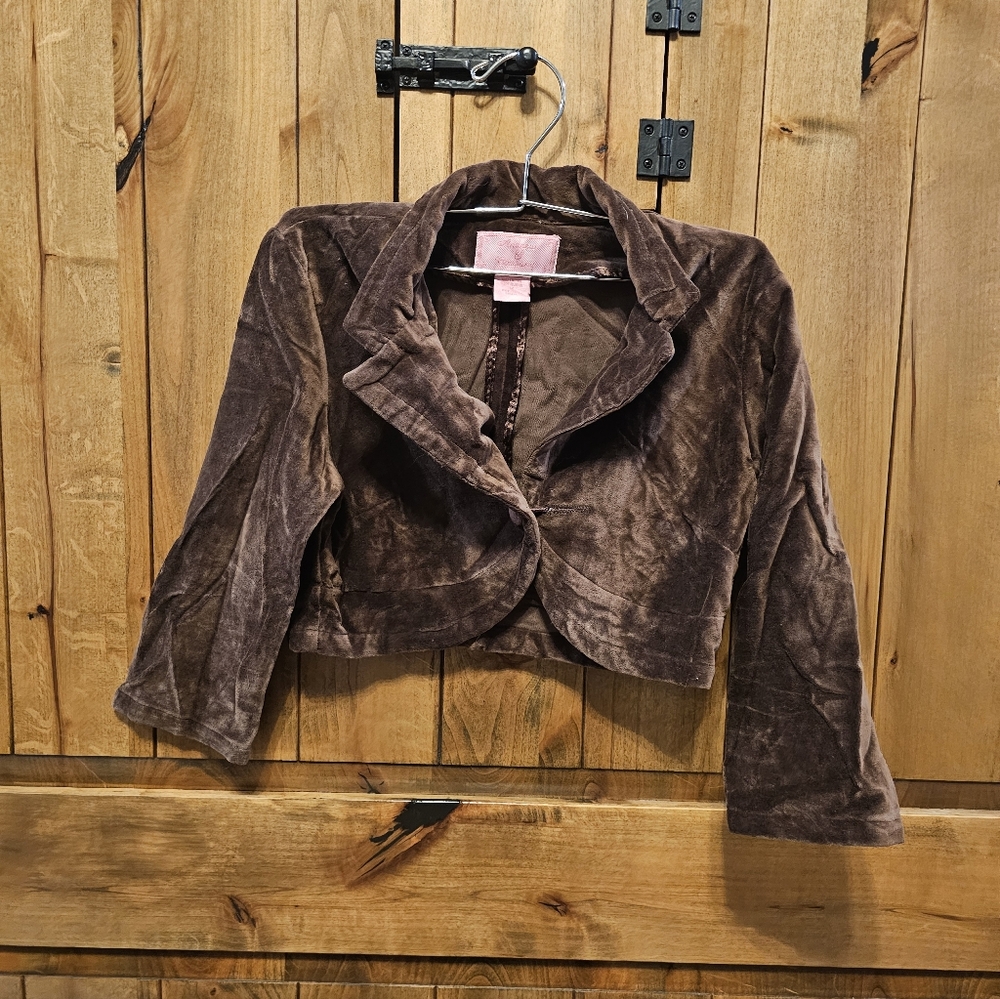 Vintage Women's Blazer in Rich Brown